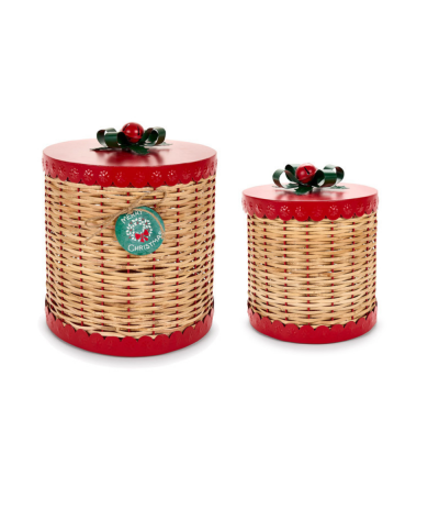 Gift box in vimini e metallo