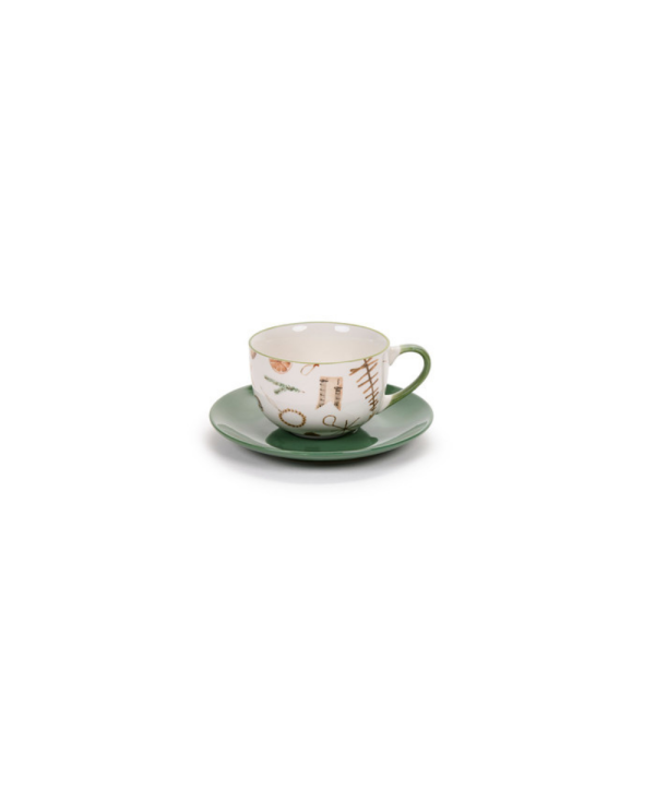 Set due tazze con piattino "Ricordi"