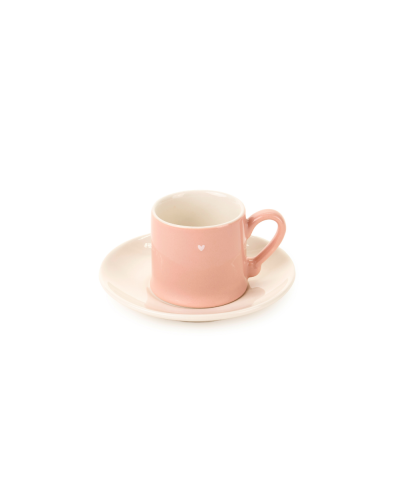 Set da 2 tazzine da caffè con piattino petit amour