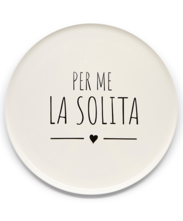 Piatto Pizza con scritta