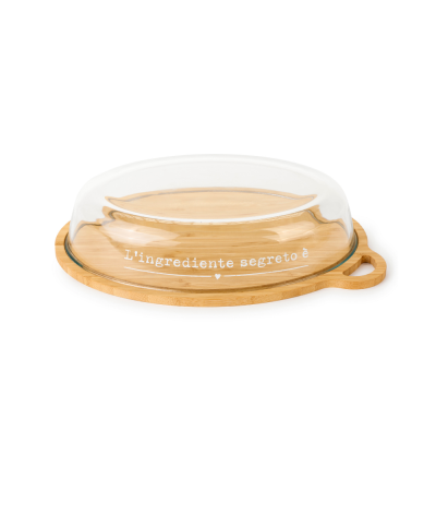 Contenitore con base in legno