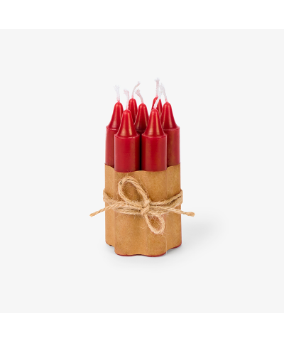 candele bouquet rosso